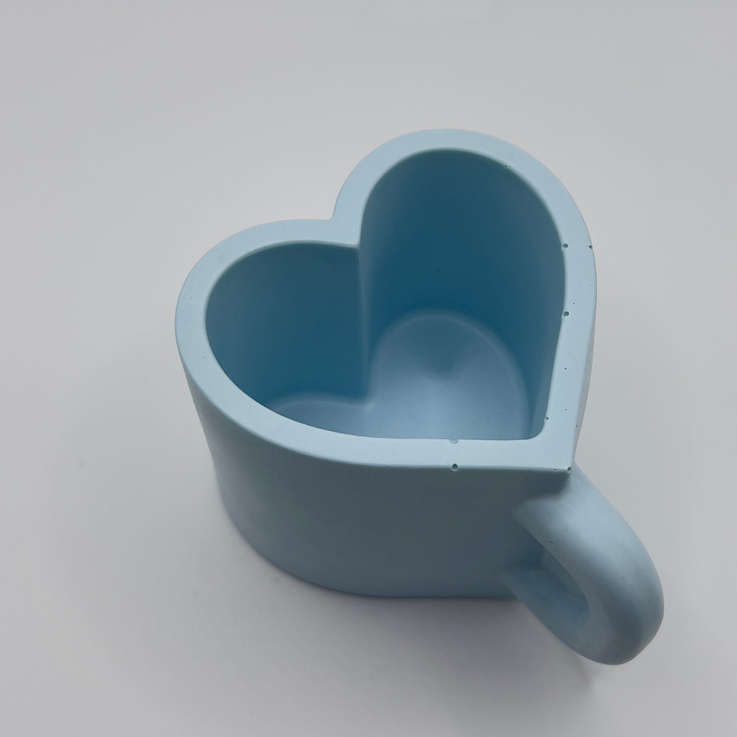 Porta velas de Jesmonita con Forma de Taza Corazón~2.5oz
