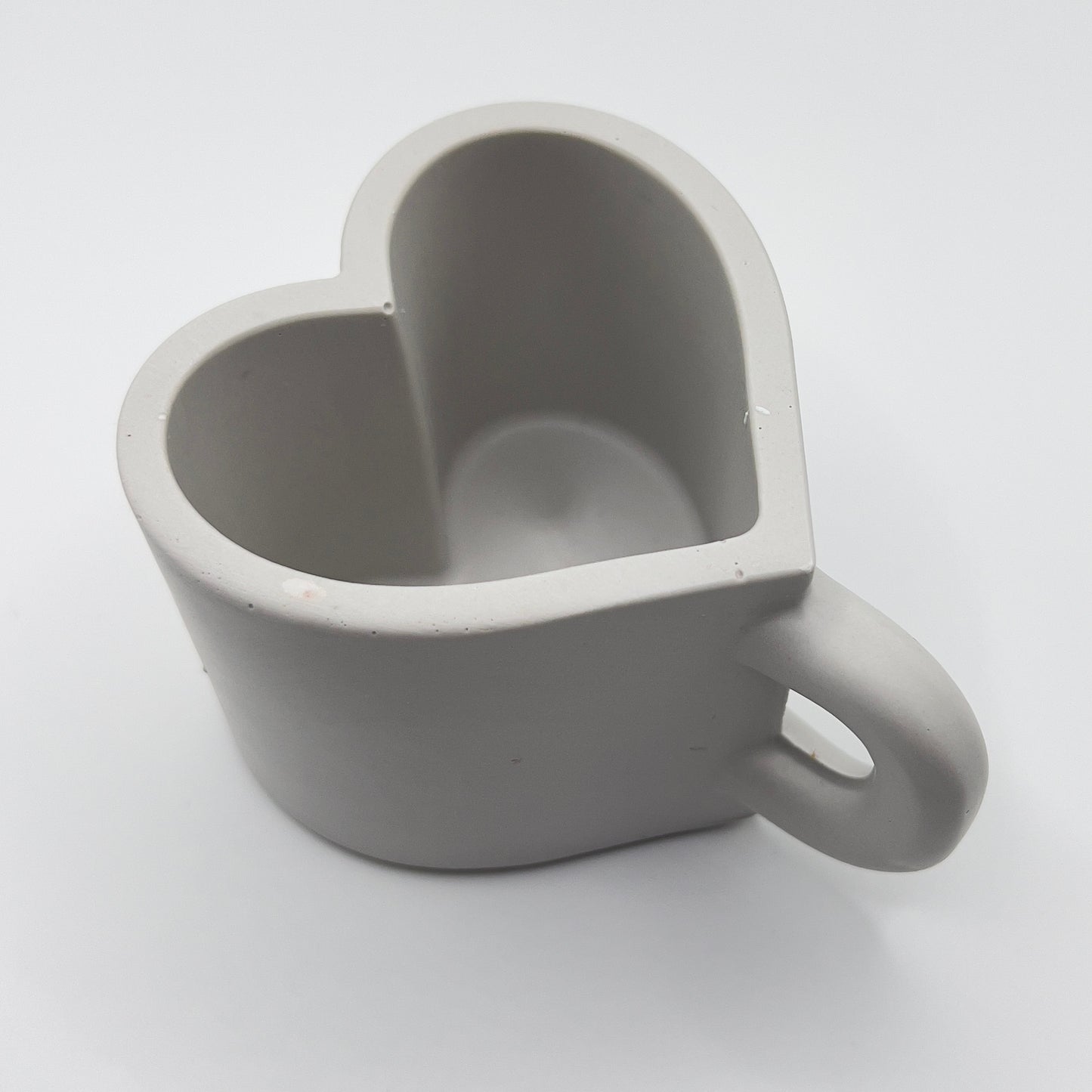 Porta velas de Jesmonita con Forma de Taza Corazón~2.5oz