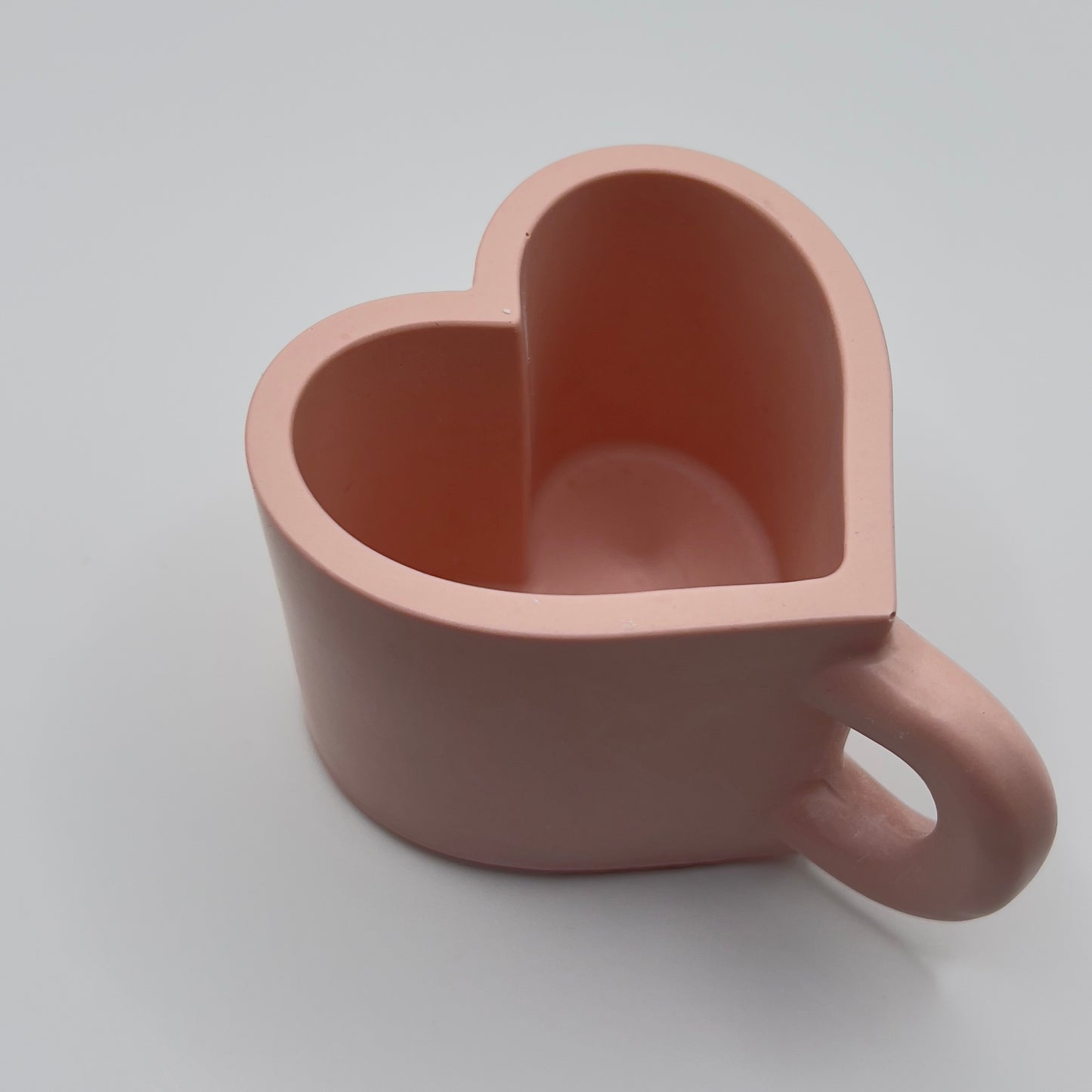 Porta velas de Jesmonita con Forma de Taza Corazón~2.5oz