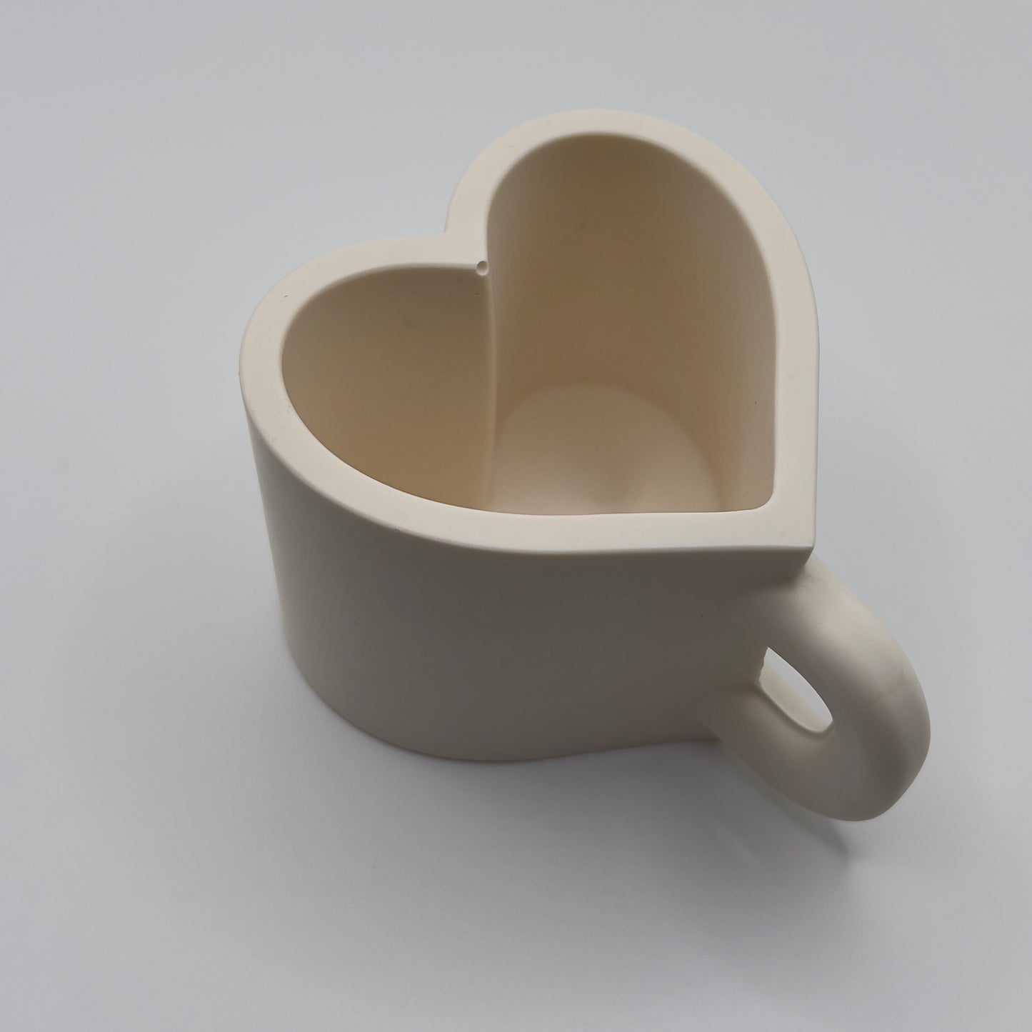 Porta velas de Jesmonita con Forma de Taza Corazón~2.5oz