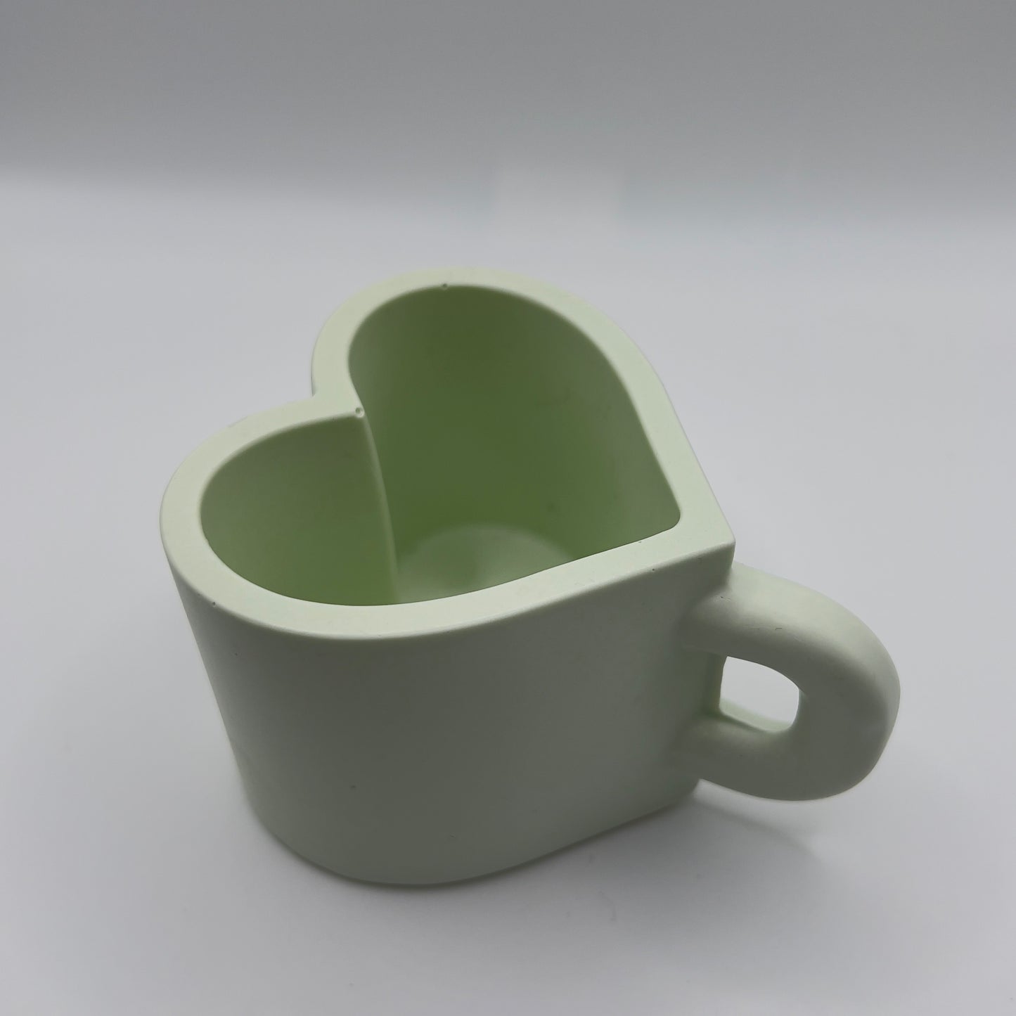 Porta velas de Jesmonita con Forma de Taza Corazón~2.5oz