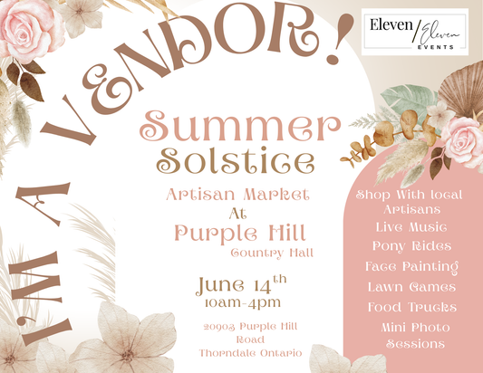 We’re Popping Up at the Summer Solstice Artisan Market! 🌞