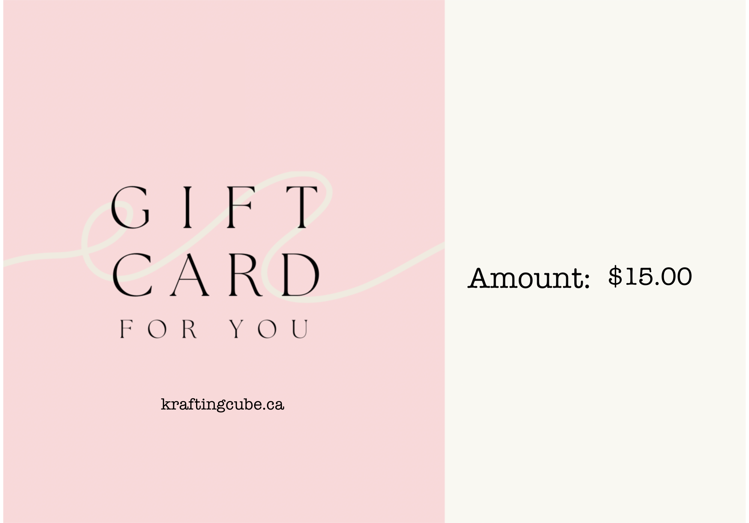 Krafting Cube Gift Card