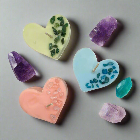 Recarga de vela de taza con forma de corazón~ 2.5oz